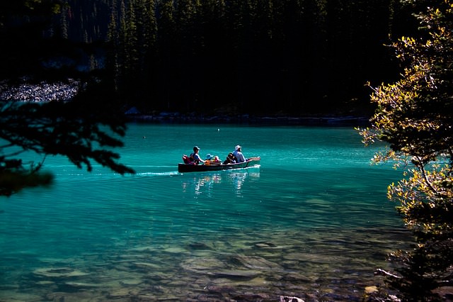 Backpacking in Kanada - Moraine lake