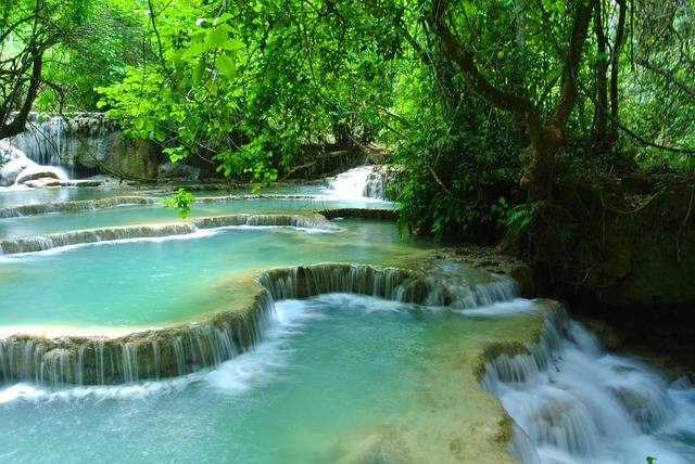 Backpacking in Laos - Wasserfaelle