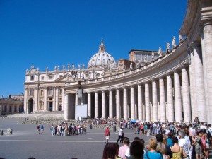 Vatikan - Petersplatz / Pertersdom