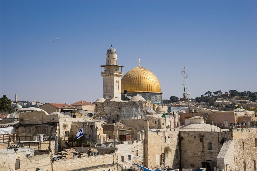 Backpacking Israel - Blick über Jerusalem
