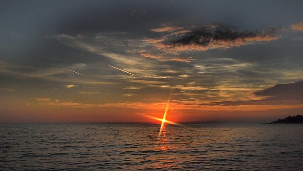 Sonnenuntergang in Istrien