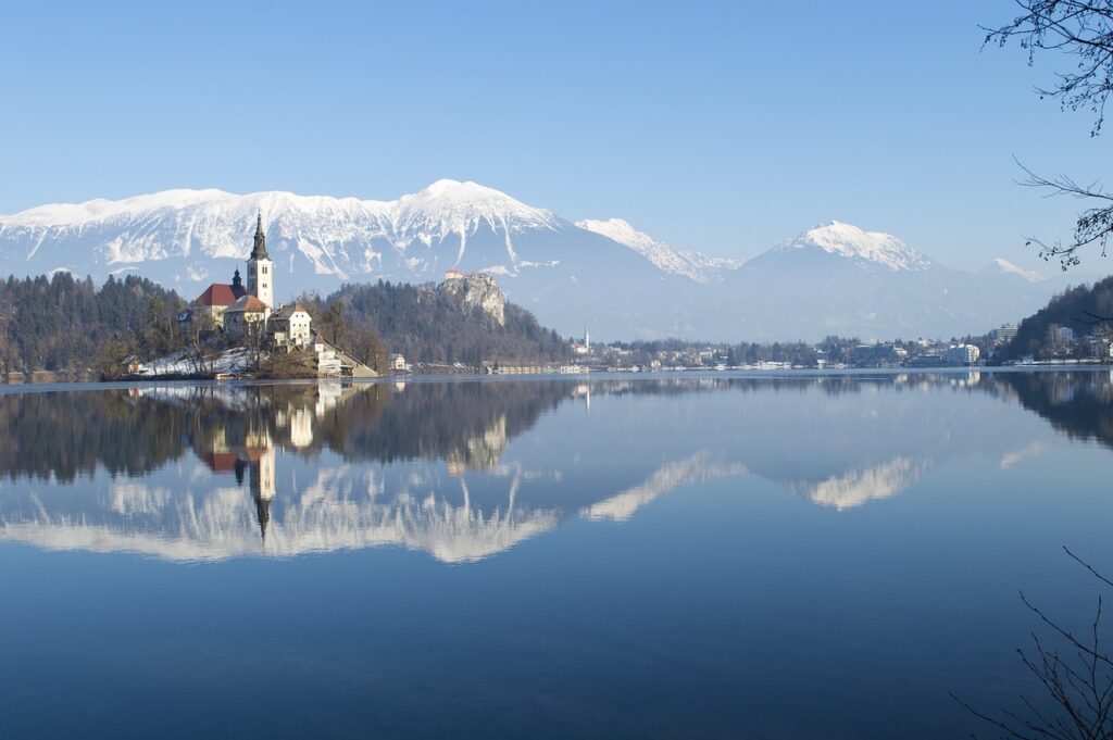 Lake Bled Slovenia island