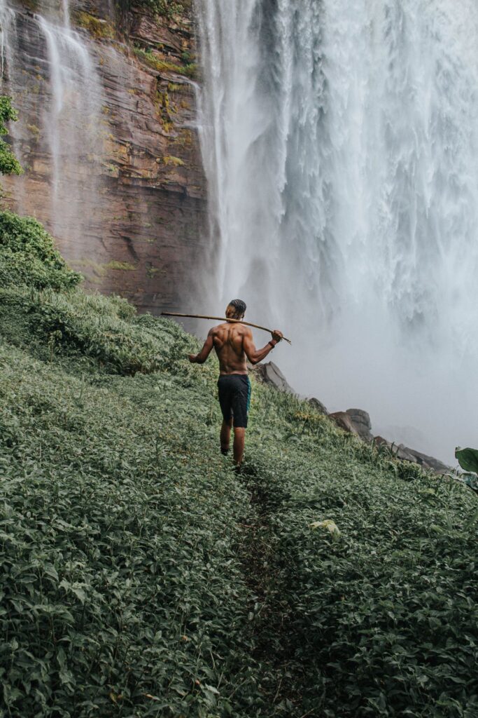 Die Kalandula-Wasserfälle in der Provinz Malanje, Angola