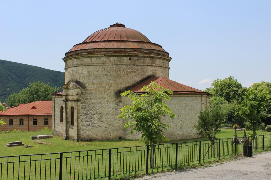 Historisches Gebäude in Sheki, Aserbaidschan