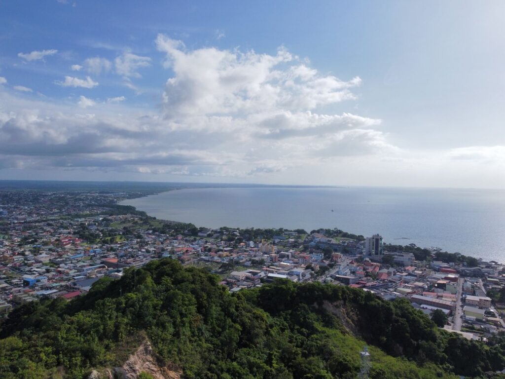 Luftaufnahme von Georgetown, der Hauptstadt von Guyana