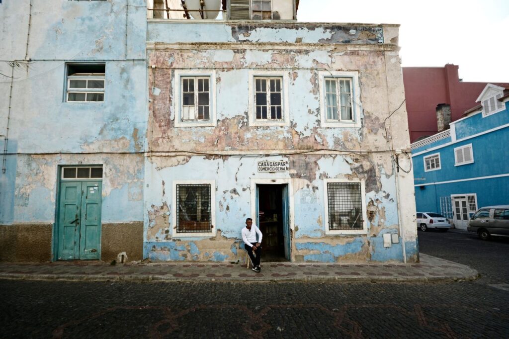 Koloniales Gebäude in Mindelo, Kap Verde