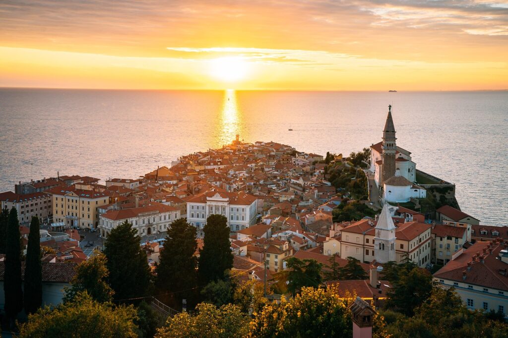 piran slovenia street