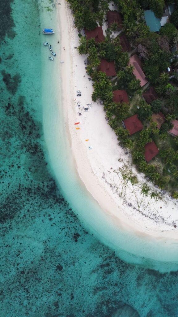 Bungalow-Unterkunft am Strand auf Fidschi