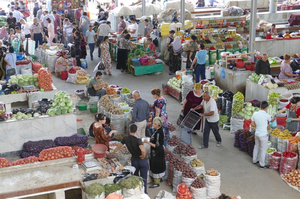 uzbekistan bazaar